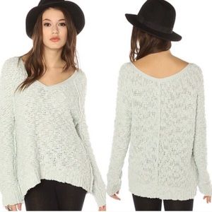 Free People Songbird Popcorn Pullover Size Medium